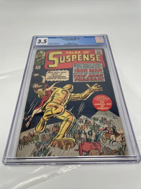 GRADED comic book  Tales of Suspense #44 Iron Man App Marvel 1963 Kirby CGC 3.5