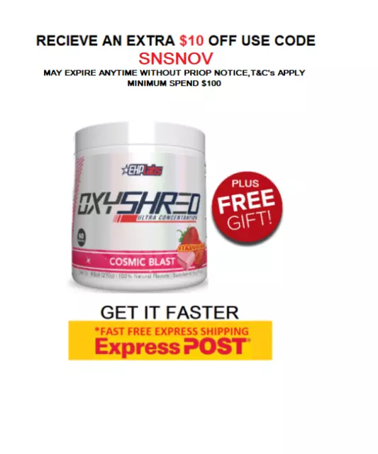 Ehplabs Oxyshred All Flavours Ehp Labs Oxy Shred Burner | Free Express Shipping