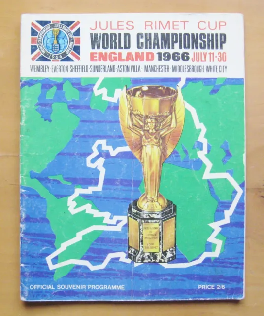 1966 World Cup - Official Tournament Brochure / Programme *Fair/Good Condition*