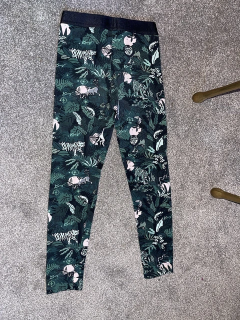 girls kenzo leggings jungle animal print age 10 years