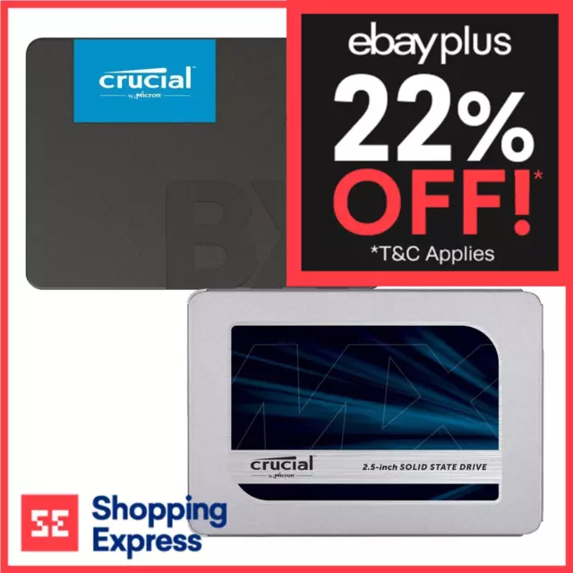 Crucial 2.5" SSD 1TB 2TB 240GB 250GB 480GB 500GB 960GB BX500 MX500 Series