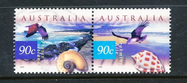 Australia 1999 Flora and Fauna 90c pair Used (3034)