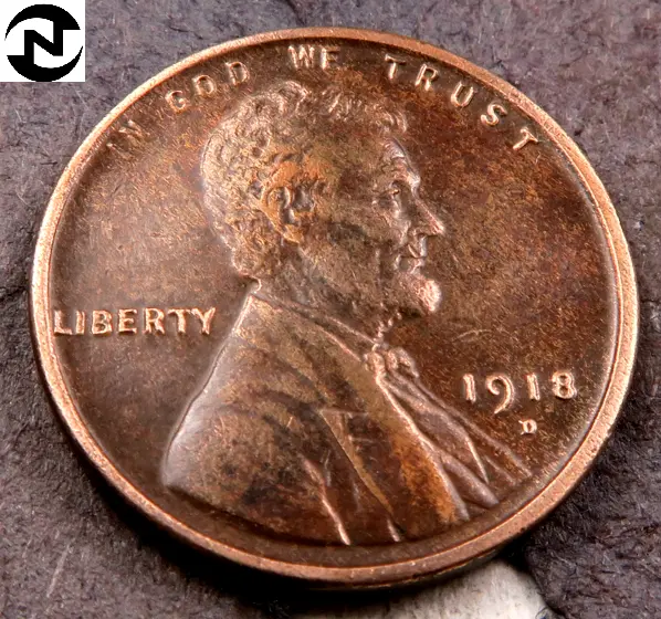 1918-D Lincoln Wheat Penny Cent ~ Gem BU (hints of red) ~ (W824)