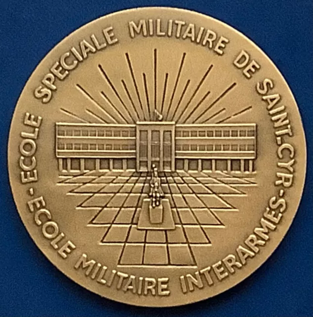 Médaille bronze ÉCOLE SPÉCIALE MILITAIRE SAINT-CYR par Arthus Bertrand