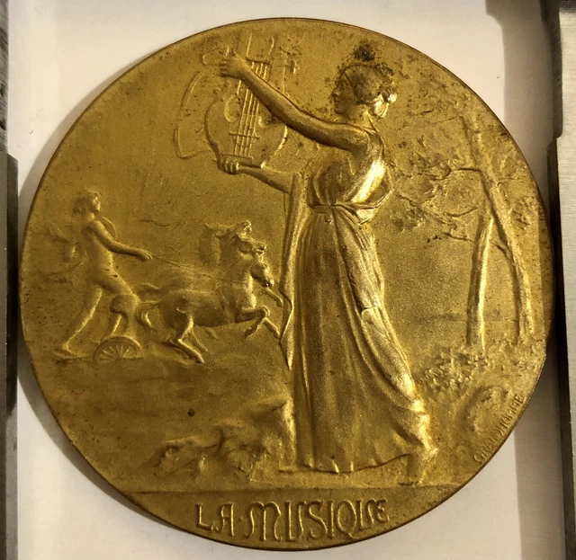 Médaille Ancienne En Bronze - "Musique Ville De Vincennes", XXème Siècle