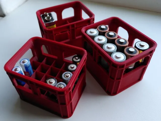 Kleine Bierkiste zum Lagern von Batterien - Jegliche Farben