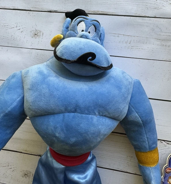 DISNEY STORE ALADDIN Genie Plush Stuffed Toy Blue Soft Collectible 18in 