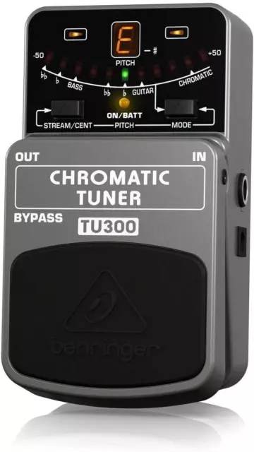Guitar/Bass Tuner Behringer TU300 Chromatic Pedal - Stage-Ready, Accurate Tuning