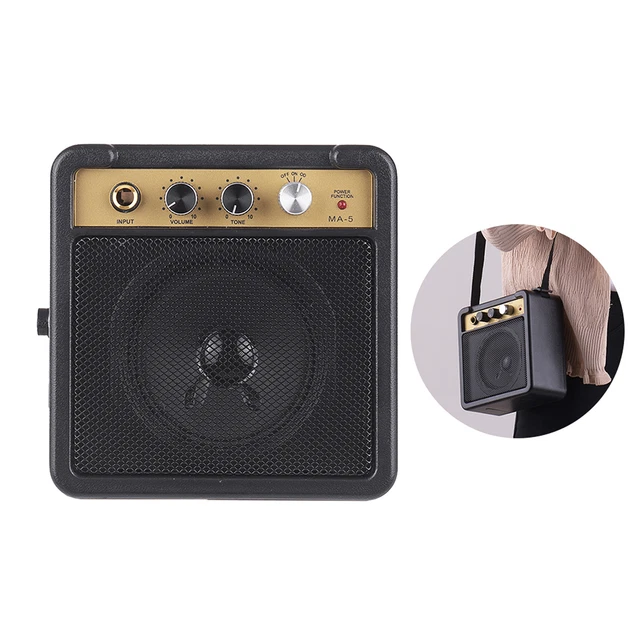Guitar  Amp Speaker 5W with 6.35mm Input 1/4 Inch Headphone N6C2