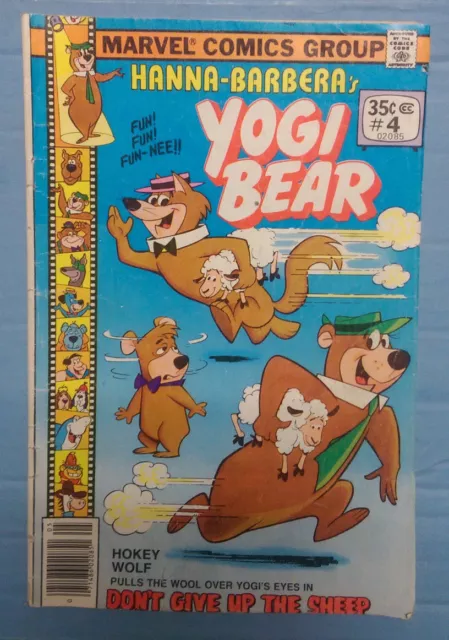 Rare Yogi Bear # 4 - Vintage Hanna Barbera Marvel Comic Bronze Age Book 1978