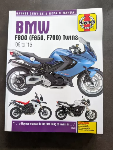 BMW F650, F700 & F800 Twins (06-16) Haynes Service & Repair Manual (Paperback)