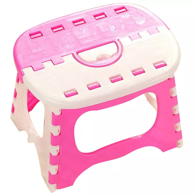 LT (Pink)Novel Foldable Plastic Stool For Kids Adult Outdoor Activity Portable T