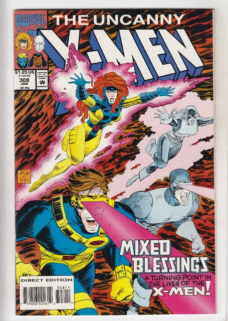 UNCANNY X-MEN #308 (1994-01) Vol 1 MARVEL Lobdell Romita Jr Jean proposes HIGH