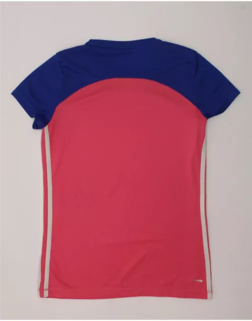 T-shirt ADIDAS Climalite Top 14-15 anni rosa blocco colore BB16 2