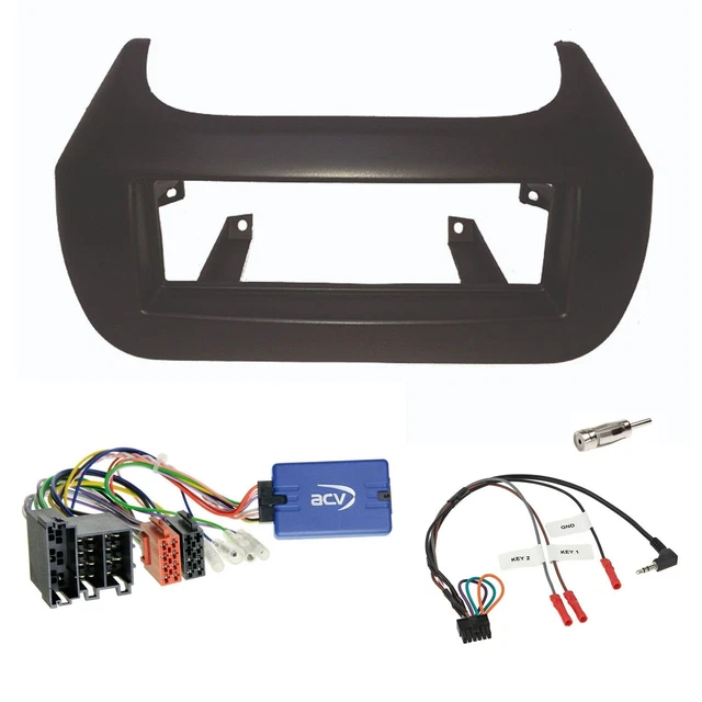 Set Radio Idter Volante DIN Autoradio per Citroen Nemo Fiat Fiorino Peugeot Bipp