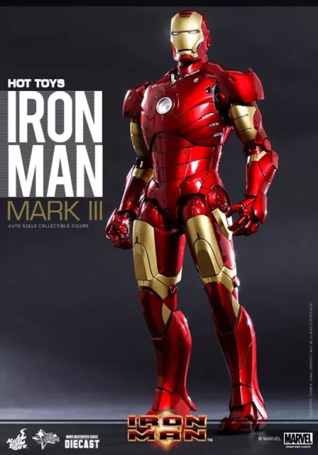 HOTTOYS IRON MAN MARK 3 MMS256 die cast action figure 1/6 Completo