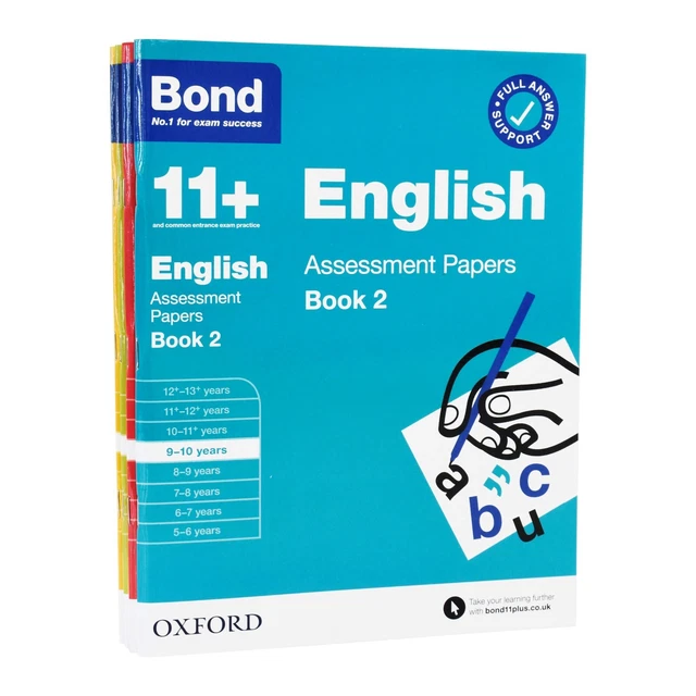 Bond 11+ Assessment Papers Book 2 (9-10 Years) by Oxford 4 Books Collection - PB