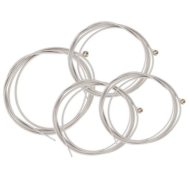 4 Stainless Steel Ball Ends Gauge Strings for 4 String Bass Replacement Part