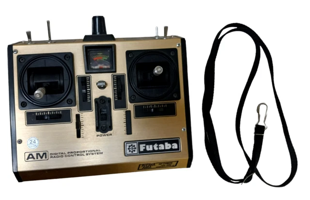 Vintage Futaba ch52 FG Series FP-T7FG/E RC System Controller Neck strap included