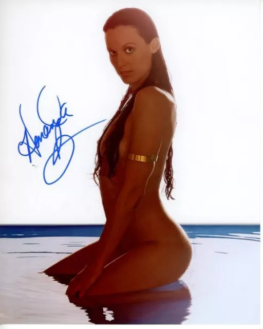 AMANDA BEARD Signed Autographed 8x10 SEXY Photo