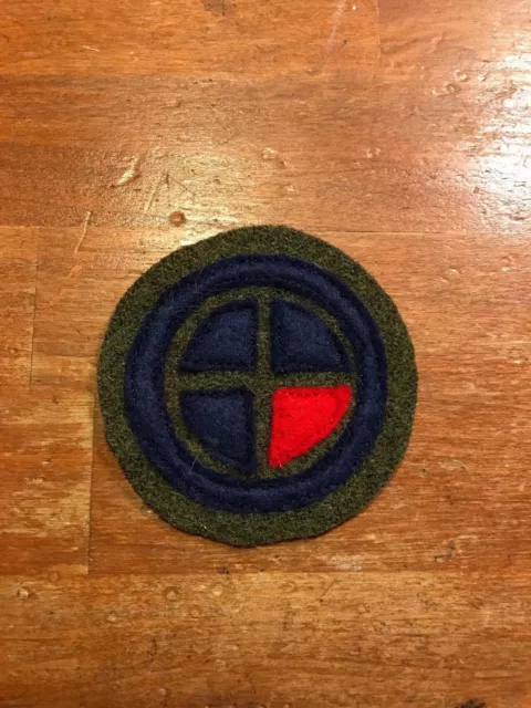 WWI US Army 35th Division patch AEF wool felt