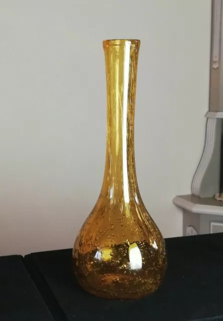 Petit vase, soliflore en verre bullé Biot