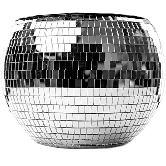 Ice Bucket Load Bearing Iced Drinks Mirror Disco Ice Bucket Wide Mouth