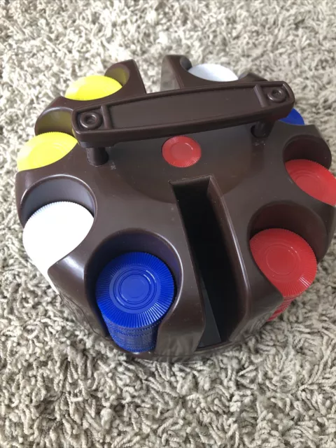 Poker Chip Carousel Caddy Set with Plastic Chips
