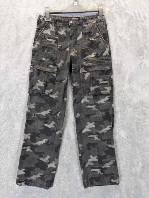 Bad Boys kids cargo pants size 14 camouflage pattern in good pre-owned condition