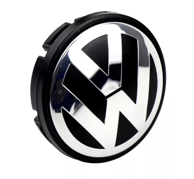4x Cache Moyeux de jante VW 56mm Centre de roue VW Cabochon de Jantes  1S0601171