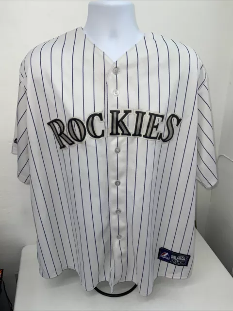 Vintage MLB Colorado Rockies Majestic Baseball Jersey Adult Size XXLarge