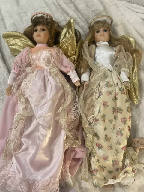 Collectors Choice 18" Porcelain Bisque Halo Angel Dolls