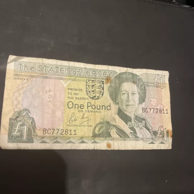 The States of Jersey £1 One Pound Note St Helier Parish Church