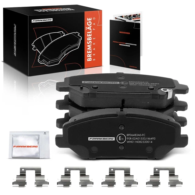 E-Approved Front & Rear Brake Disc Pad Set For KIA Ceed MK1 (2007-2011) 1.4 1.6 2.0 CRDi