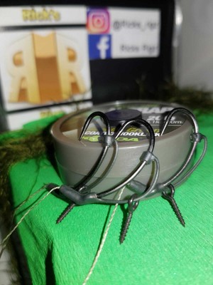 BOTTOM Esche Pesca Carpa D Rig di allineamento Kickers verde scuro marrone PER POP-UP 