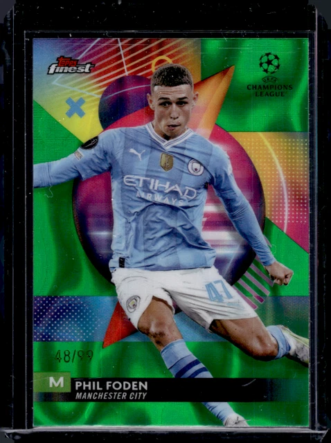 2024/25 Topps Finest Kevin de Bruyne Man City Blue Ray Wave