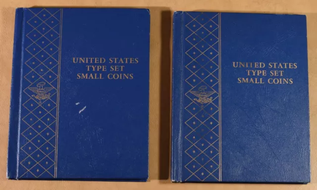 United States Type Set Small Coins - Empty Whitman Coin Albums #9434 - 2 Albums