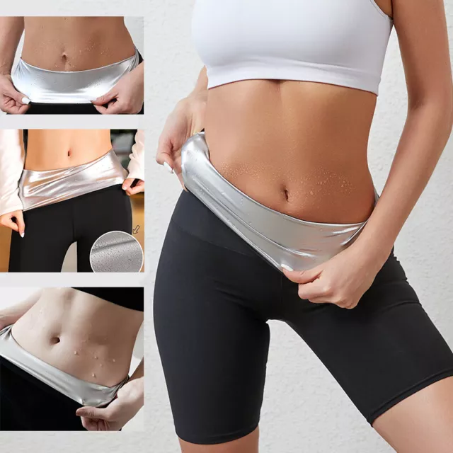 Femmes Minceur Pantalon Taille Haute Sweat Sauna Body Shaper Thermo Leggings R