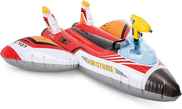 INTEX Avión Con Pistola De Agua – Juguete Hinchable Para Piscina Y Playa – Calidad Y Seguridad Garantizada