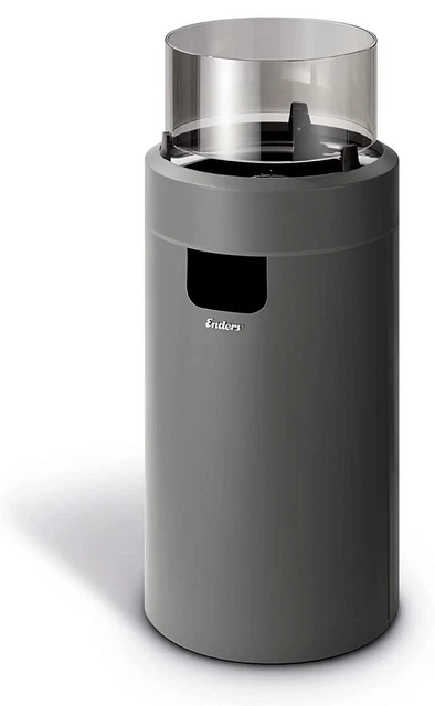 Feuerstelle Heizpilz Enders Nova LED M Grau Gas Terrassen Heizstrahler Heizer