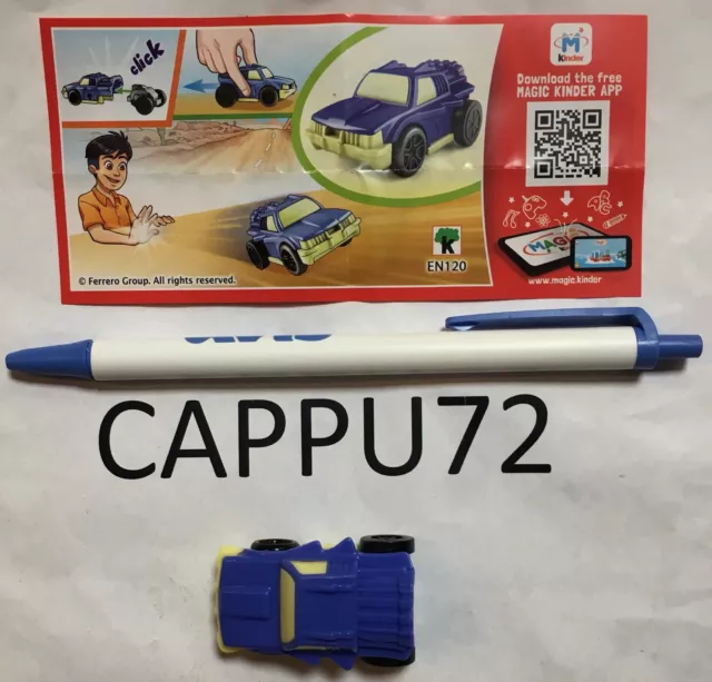 Auto Bleu + Bpz EN120 (Auto À Charge) -kinder Surprise Sindy 2018/2019