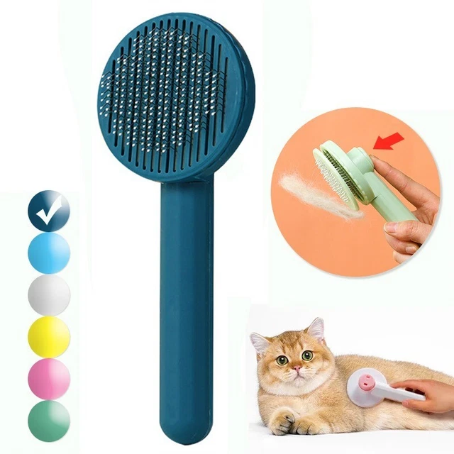 NEW Pet Hair Remover Brush Grooming Massage Soft Pets Hair Removal Dog Cat Comb