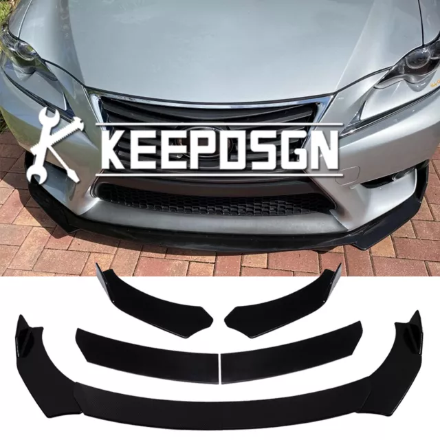 For LEXUS IS GS CT 200 250 300 350 Gloss Front Bumper Lip Splitter Spoiler Chin