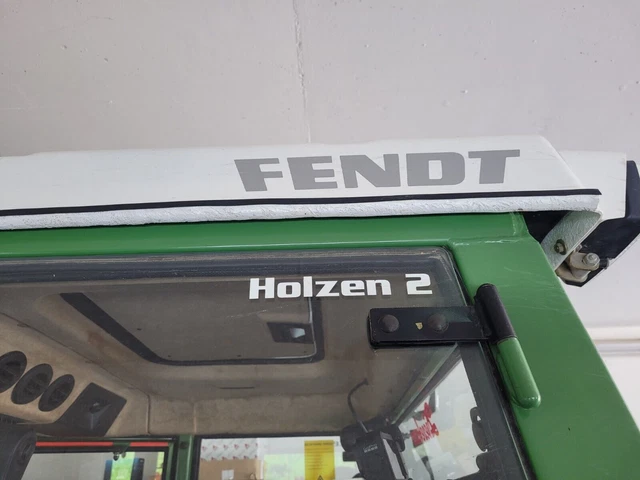 2x Dieteg Traktor Kabinenaufkleber - Originalersatz-Embleme In Schwarz/rot, Transparente Folie