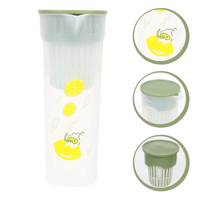 Brocca Acqua Brocca di vetro con coperchio, brocca di acqua calda/fredda, succo e tea tea beverage caraffa Caraffa Acqua (Size : 1800ML