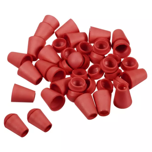 20Pack Kordelenden Bell End Stopper Kordelendstücke für Fäden Kleidung, Rot