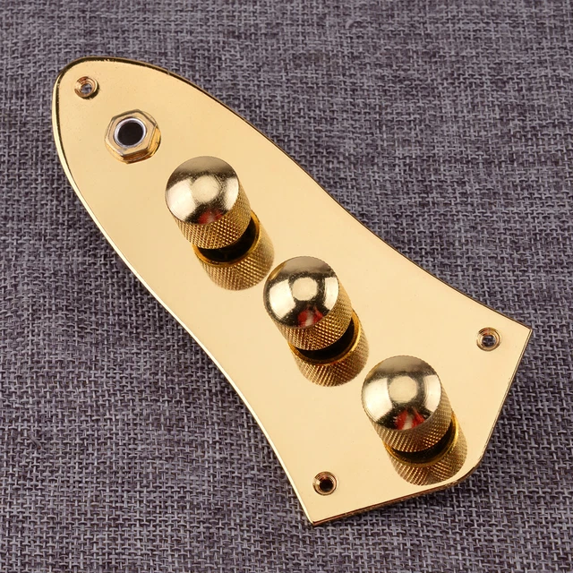 Prewired Loaded Switch Control Plate Fit For Fender Jazz Bass Guitars Metal