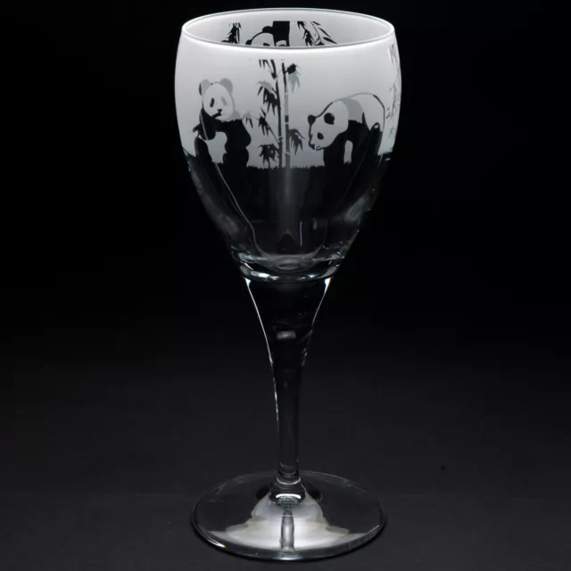 Panda | Crystal Wine Glass | Engraved | Gift | Present