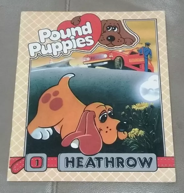 Vintage 1987 POUND PUPPIES - Heathrow Children's Book 1 Soft Cover