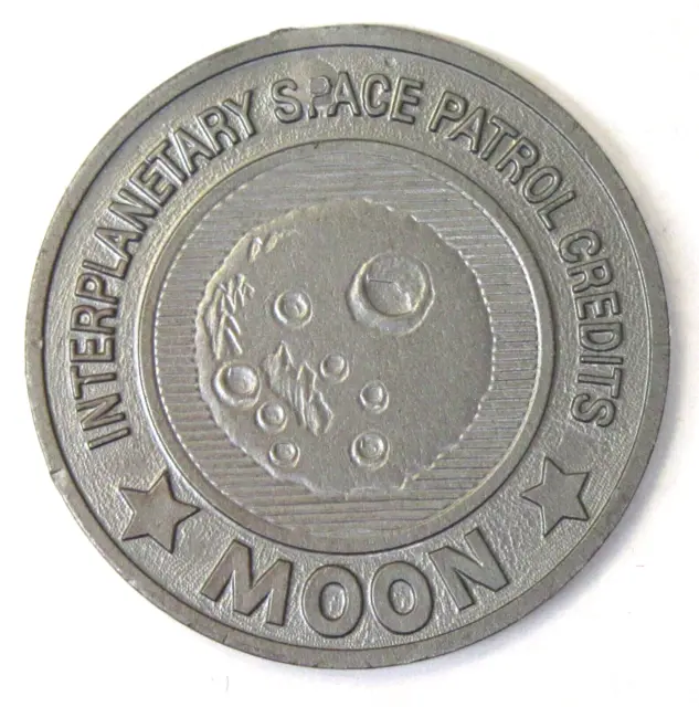 1950's SPACE PATROL COIN 10 Moon Credits Ralston Cereal TV Show Premium ^